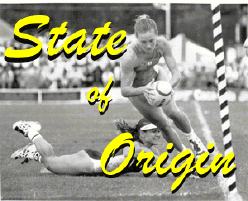 1995 Game 1 - The first try ever scored in Touch State of Origin.